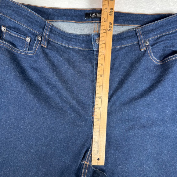 Lauren Ralph Lauren Women's Dark Wash Denim Jeans Size 16W - Picture 11 of 11